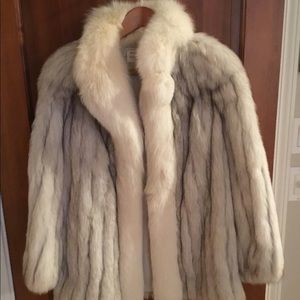 Real fox fur coat